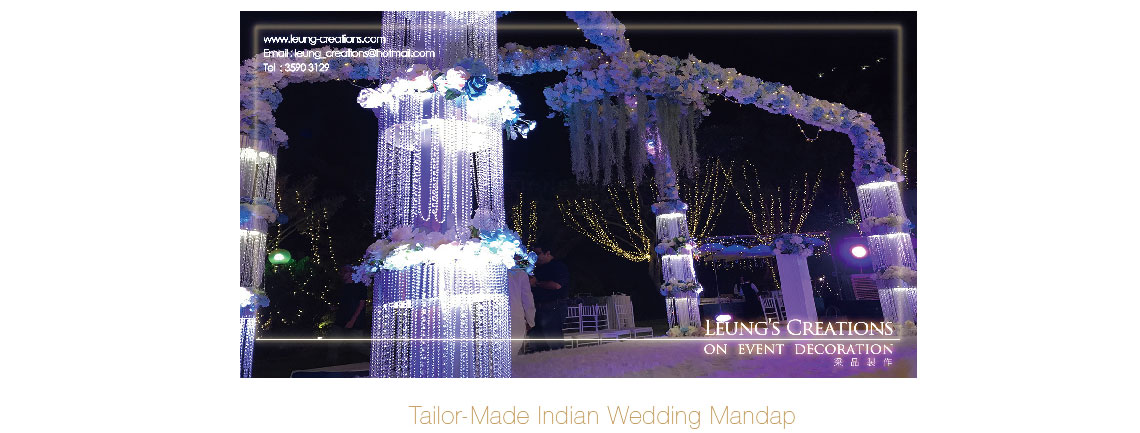 tailor made indian wedding decor design